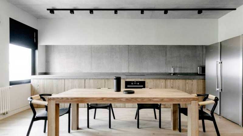 piso de una cocina de estilo minimalista